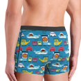 thumbnail image 4 of Men's Boxer Briefs, Transportations Cute Animals Soft Comfy Mens Underwear Boxer Briefs Breathable With Widen Waist, 4 of 7