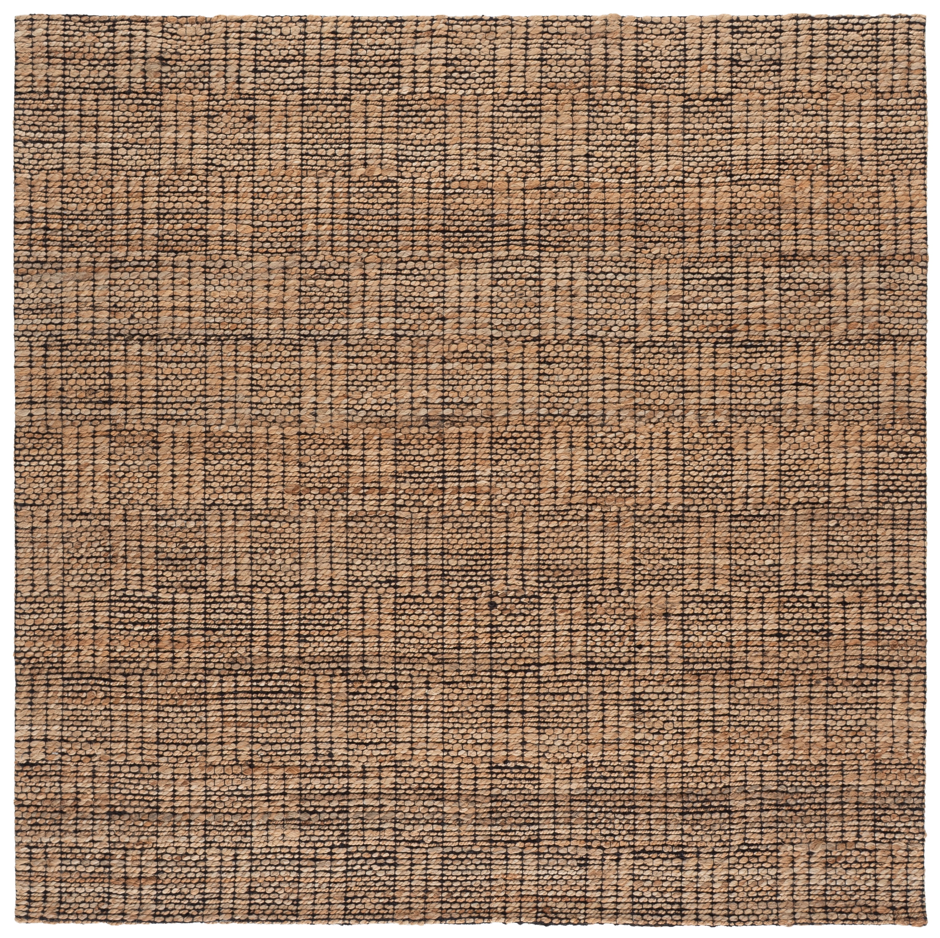 Safavieh Natural Fiber Meryl Geometric Area Rug, Natural/Black, 6' x 6' Square