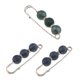 thumbnail image 1 of Broches duraderos, prendedores de solapa, clips para bufandas y suéteres, broches decorativos de moda. Azul verde, 1 of 9