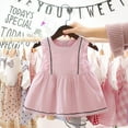 thumbnail image 6 of Mjbaby Summer Baby Girl Princess Dress Fake 2 Piece Toddler Heart Pattern Short Sleeve Cotton Sundress, 6 of 6