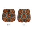 thumbnail image 3 of Pofeuu African Tribal Style Print Women's Athletic Shorts Running Workout Shorts Tummy Control Quick Dry Gym Shorts with Pockets Double layer sports shorts-, 3 of 7