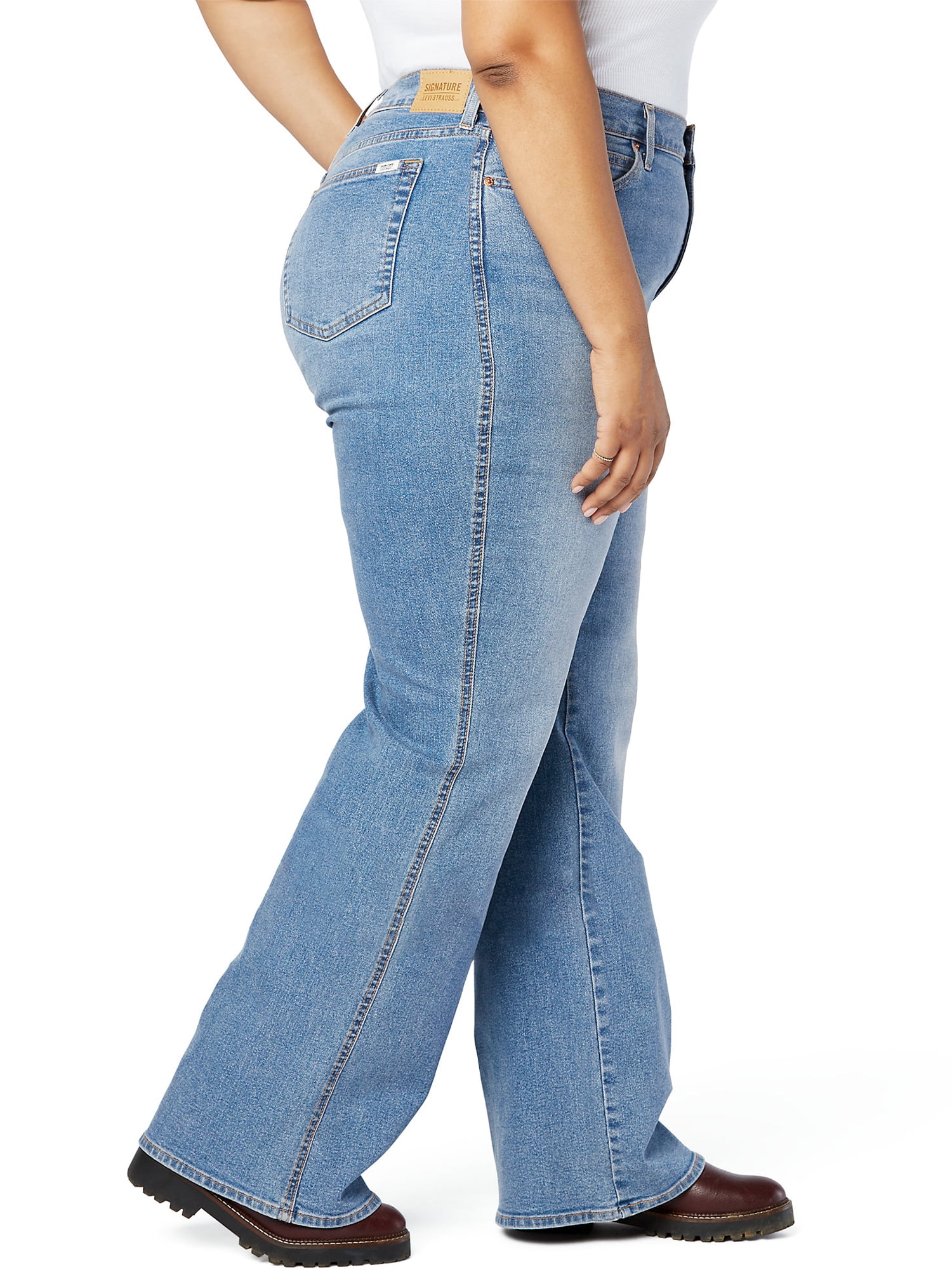 Levi Strauss Signature Women's and Women's Plus Heritage High Rise Flare Jeans