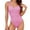 Pink, variant on Cathalem One Piece Bathing Suit Plus Size Women's One Piece Swimsuits Tummy Control Bathing Suits(Blue,L)