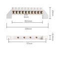thumbnail image 1 of Conector de bloque de terminales de tira de tierra de cobre de 10 vías de diseño de puente, 1 of 2