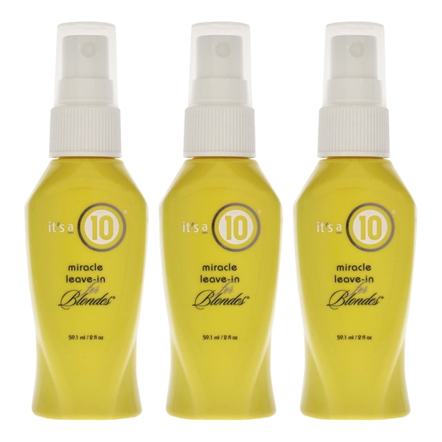 Miracle Sans Rinçage pour Blondes par Its A 10 pour Unisexe - Soin 2 oz - Lot de 3