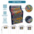 thumbnail image 6 of Nautical Coastal Table Runner 90 Inches, Ocean Flip Flops Coral Starfish Flowers Blue Bed Runner Dresser Scarves Tabletop for Indoor Outdoor Parties/Ceremony/Banquet, 13" x 90", 6 of 9