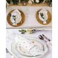 thumbnail image 3 of Cloth Napkins Farm Seamless Flower on White Washable Soft Kitchen Dinner Napkin Set of 8,Watercolor Pastoral Plant Reusable Cocktail Napkins for Wedding Holiday Party Event,20x20In, 3 of 7