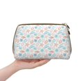 thumbnail image 4 of Naloa Colorful Seashells1 Leather Makeup Bag for Purse Travel, Portable Small Cosmetic Organizer for Women and Girls, Make up Bag with Zipper, 4 of 8