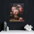 thumbnail image 4 of JEUXUS Vintage Peony Oil Painting Famous Art Botanical Flower Canvas Wall Art Floral Aesthetic Poster Retro Mid Century Modern Gallery Prints Dark Academia Wall Decor For Bedroom Living Room, 4 of 4