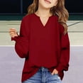 thumbnail image 2 of KVPLBQFD Long Sleeve Tops Pack Top Christmas Gifts 2025 for Kids Cute Shirts Y2k Childrens Clothes Girls Size 6-7 Girls Clothes 7/8 Girls Size 8-9, 6-8 Years, 2 of 7
