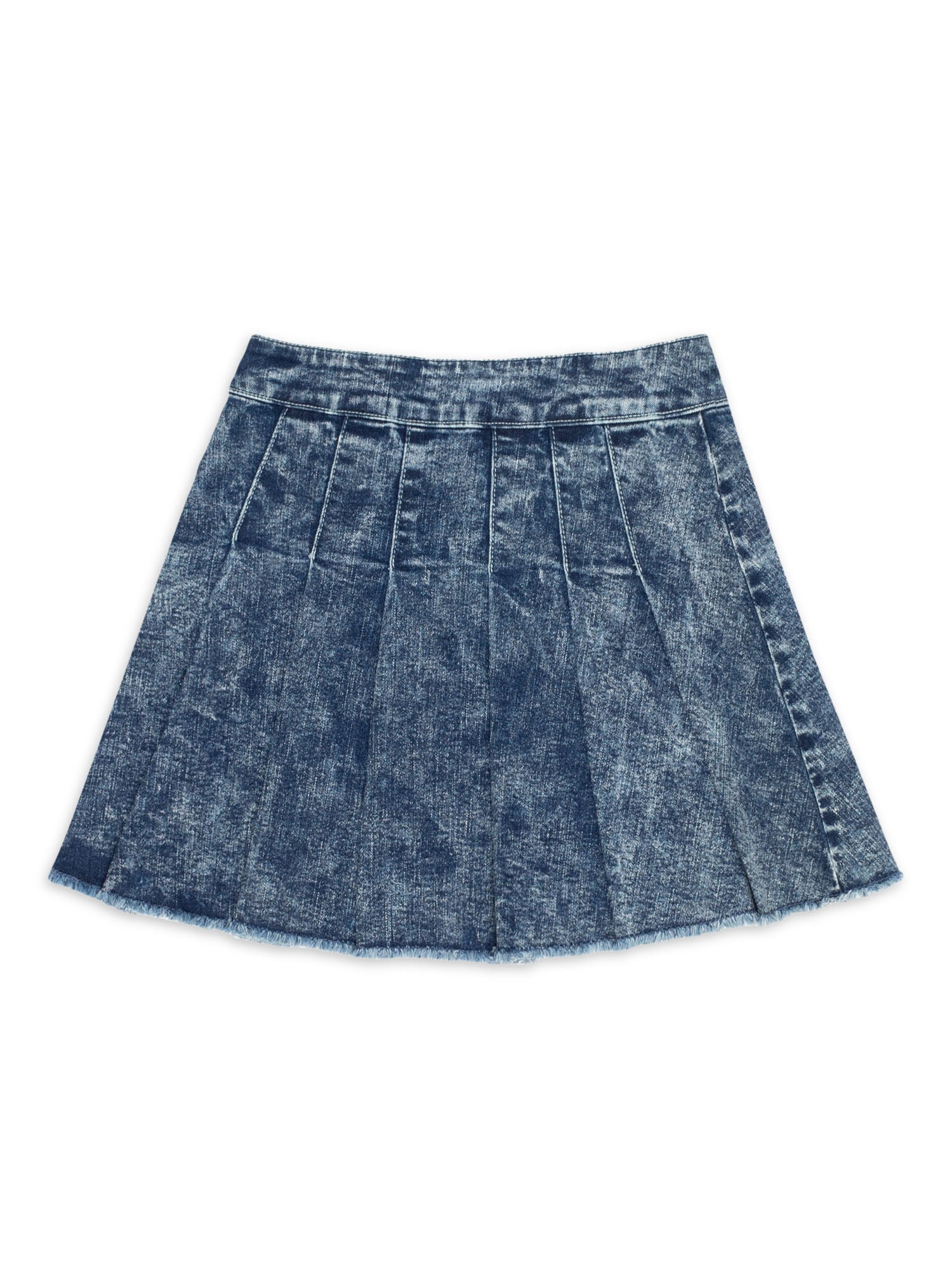 sheller シェリエ　box pleated denim skirt. box pleated denim skirt. – shéller / シェリエ