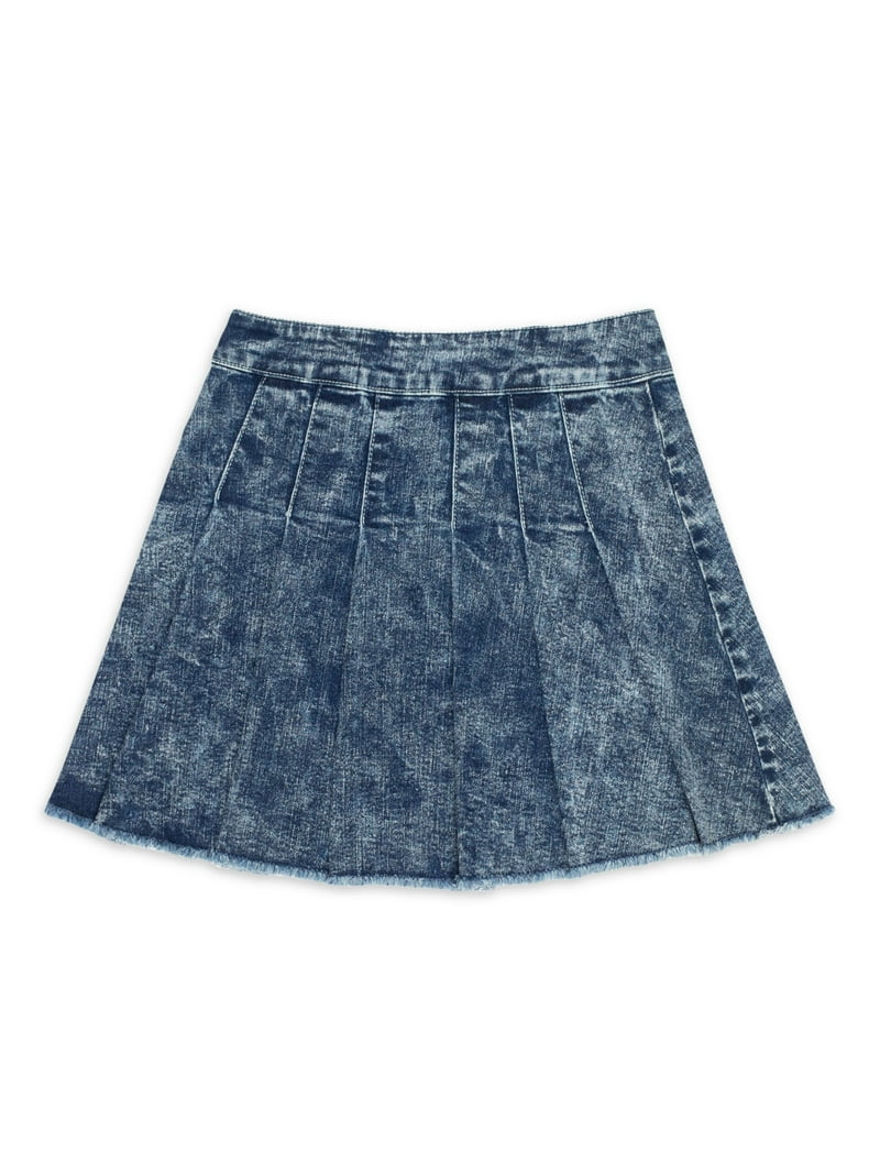 Jordache Girls Pleated Denim Skirt, Sizes XS-XXL - Walmart.com