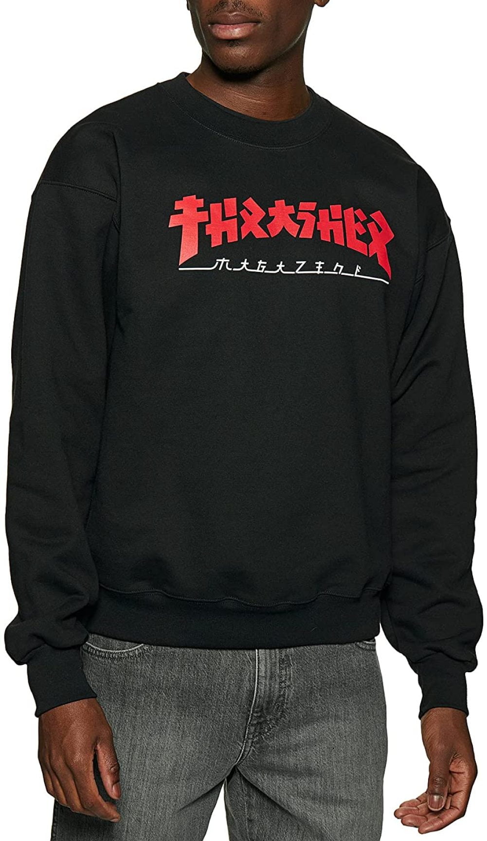 Thrasher Mens Godzilla Crewneck Long 