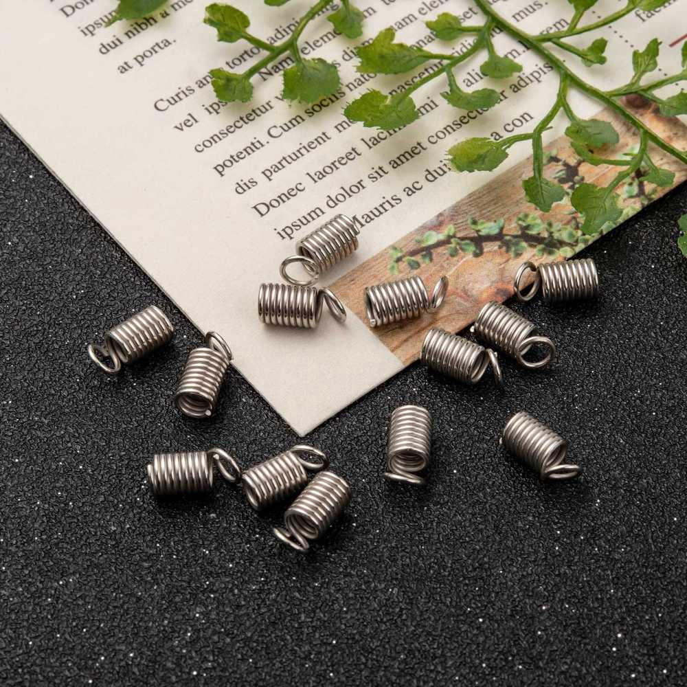 500gs Iron Coil Cord Ends 9x5mm Hole: 3.5mm about 1800pcs/500g