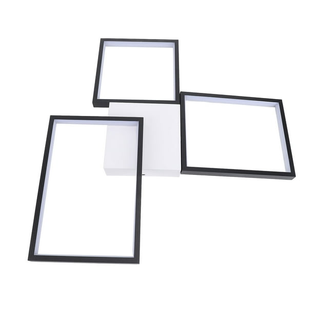 Luz De Techo LED Moderna, Luz De Techo LED Regulable, Diseño Cuadrado 3, Atenuación Continua Resistente Al Calor Para Sala De Estar