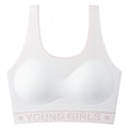 thumbnail image 2 of Jyeity Girls Cotton Comfortable Bras Seamless Bralette White Sizes 12-15, 2 of 5