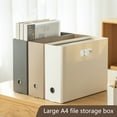 thumbnail image 3 of A 4 File Storage Box Document Organizer Box Large Capacity File Box for Office, 3 of 11