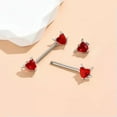 thumbnail image 2 of HOOUN Pair (2pcs) Red Heart Angel Devil Nipple Ring Body Jewelry Piercing bell, 2 of 3