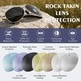 thumbnail image 5 of ROCK TAKIN Polarized Sport Sunglasses for Men Women (2 Pack) - Double Bridge UV400 Protection for Driving, Cycling & Outdoor Activities, Multiple Color Combos, 5 of 8