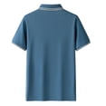 thumbnail image 4 of JDQJBZ Chemises pour Hommes Couleur Unie Manches Courtes Chemise Décontractée Col Rabattu Haut Été Vêtements de Golf, 4 of 4