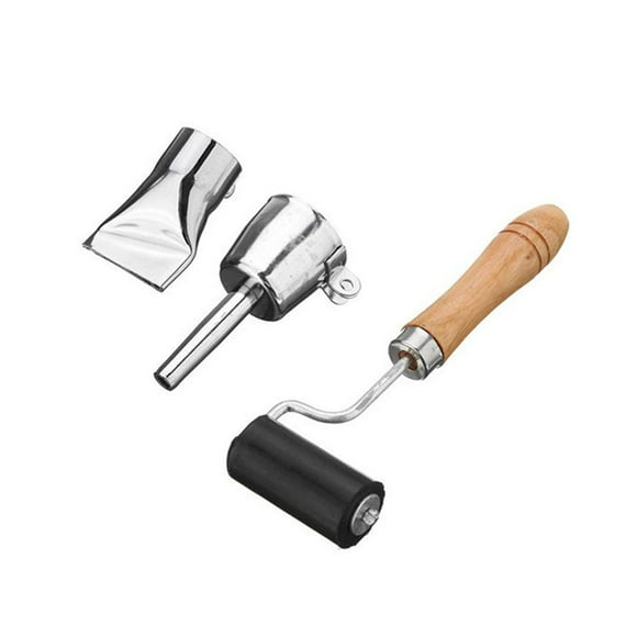Yeacher 1080W Welder Hot Air Adjustable Temperature Welding Heat Torch 2 Nozzle + Roller