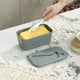thumbnail image 4 of Billuyoard Práctico contenedor de almacenamiento de queso para organización de vajilla, de mantequilla, vajilla, rebanador de mantequilla Cocina y Comedor negro, 4 of 6