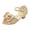 Gold, variant on UngA Toddler Dress Sandals Girls Platform Wedge Open Toe Sandals with Buckle Ankle Strap for Little Kid/Big Kid Flower Girl Sandals(Pink,Size 2.5)