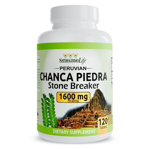 Chanca Piedra 1200 mg per serving - 120 tablets kidney stone crusher gallbladder support peruvian chanca piedra