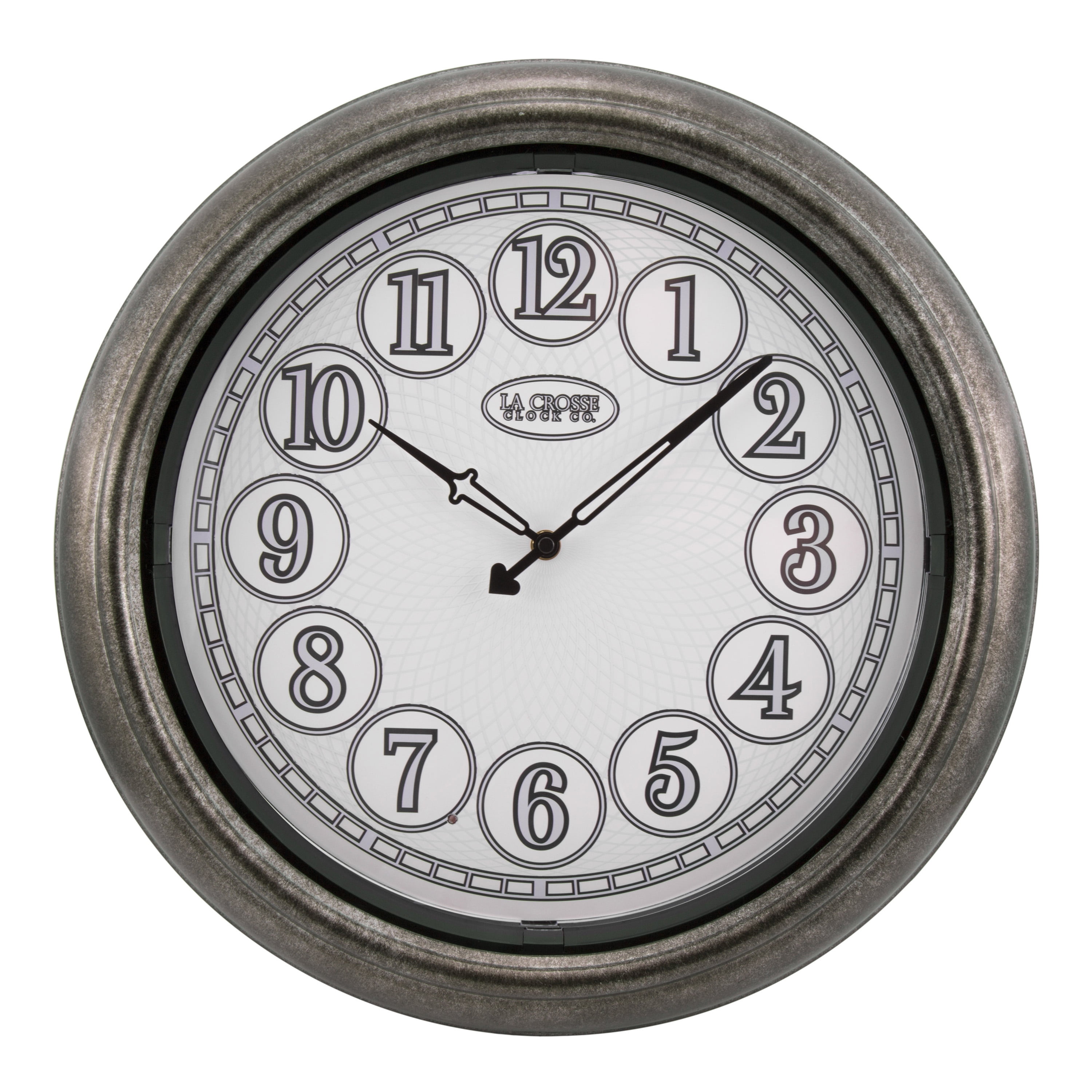 La Crosse Clock 4033246 18 Inch Indoor/Outdoor Lux Lighted Dial Wall