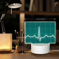 thumbnail image 6 of Kdxio ECG Wave Rectangular Acrylic Night Light Acrylic Sleep Night Light Friend Gifts for Birthday Gifts for Women Teens Boys Girls, 6 of 9
