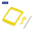 thumbnail image 3 of Uxcell Watch Strap Clasp Replacement Plastic Buckle for 16mm Width Watch Bands Yellow 2 Pack, 3 of 5