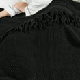 thumbnail image 5 of Home Soft Things Reversible Tweed Throw Blanket, Super Soft & Cozy - Raven, 60x80", 5 of 8