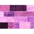 thumbnail image 1 of Ahgly Company Indoor Rectangle Patchwork Pink Transitional Area Rugs, 6' x 9', 1 of 4