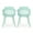 Mint, variant on Noble House Azalea Plastic Patio Dining Arm Chair in Black (Set of 2)