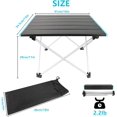 thumbnail image 3 of Portable Camping Table with Folding Aluminum Table Top and Carry Bag, Folding Camping Table for Camping, Boating, Cooking, BBQ, Home Use, Easy to Carry Bach Table, 3 of 5