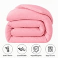 thumbnail image 3 of YEPCLUB Comforters Full size, Duvet Insert, All Season Duvet, Pink Down Alternative Hotel Comforter, Lightweight Quilt with Corner Tabs, Machine Washable (Pink, Full 82x86 Inches), 3 of 10