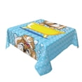 thumbnail image 2 of Wukai Dog Takes a Bath in the Bathtub Waterproof Tablecloth for Kitchen Dining, Fits Square Tables for 2-4 Seats -54"x54", 2 of 7