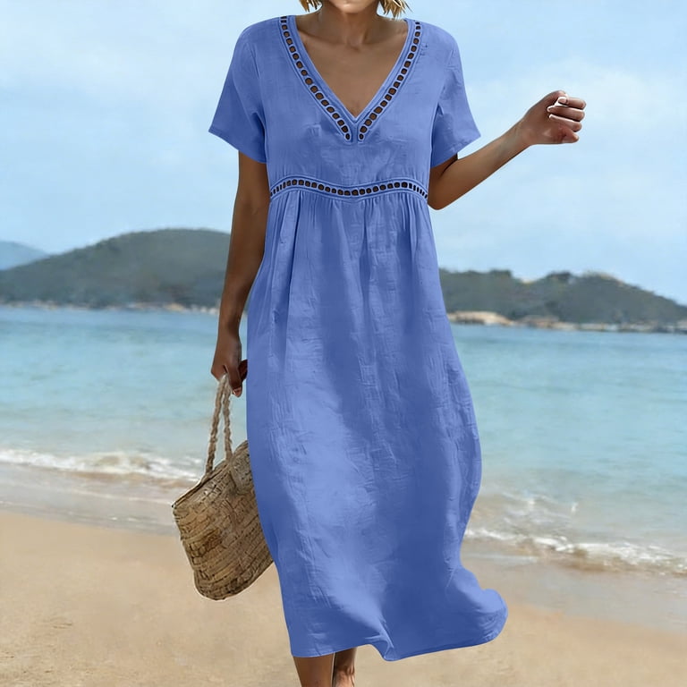 plus size beach dresses walmart Swimwear Cover Up Long Sleeve- S M L  Micze Design Studio