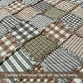 thumbnail image 5 of JCS 5" Lightwash Neutral Homespun Plaid Precut Quilt Squares Charm Pack, Gray (40 Pieces), 5 of 8