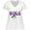 AA-White, variant on Inktastic NOLA Mardi Gras Crayfish in Purple Women's Plus Size V-Neck T-Shirt