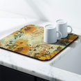 thumbnail image 3 of Washable Rubber Sunflower Cute Floral Dish Drying Mats for Kitchen Counter Home Large Coffee Bar Pad Accessories and Decor for Utensils Stemware 16''x18'', 3 of 7
