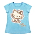 thumbnail image 1 of Playera Para Niña Sanrio Hello Kitty Cuello Redondo Manga Corta Talla 8 Azul Cielo, 1 of 2