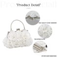 thumbnail image 3 of Bolso de mano de noche JAMBHALA Dressy Floral Satin para mujer, 3 of 8
