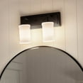 thumbnail image 5 of Vetivene 2-Light Bathroom Vanity Light in Textured Black, 5 of 17