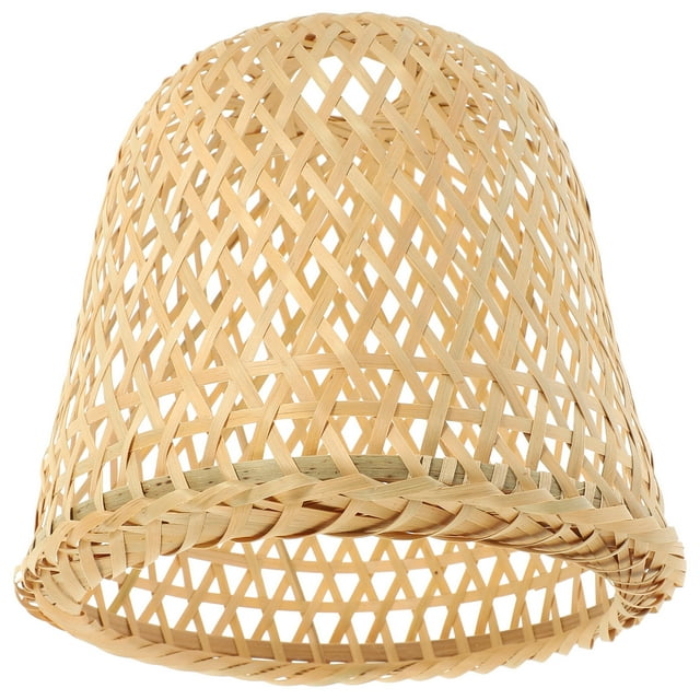 AURARMLET Hanging Lamp Shade Hand Woven Bamboo for Study Room 1Set