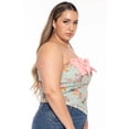 thumbnail image 2 of Plus Size Bellamy Floral Coquette Top -Sage, 2 of 5