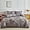Grayish Purple, variant on Duvet Cover Twin, Floral Duvet Cover, 2 Piece Breathable Twin Bedding Set with Zipper Closure, 1 Duvet Cover 68x90 Inches and 1 Pillowcases, Blue