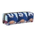 thumbnail image 1 of Balery Cute Gnomes in USA Estuche de Lápices de Cuero Impreso, Estuche para Suministros de Arte, Estuche de Lápices con Cremallera, Estuche de Almacenamiento de Papelería, 1 of 7
