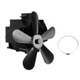 thumbnail image 1 of Wall Mounted Fireplace Fan, 5 Blade Heat Powered Stove Fan Compact Size Energy Saving  For Home Fireplaces, 1 of 7