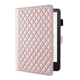 thumbnail image 2 of for Kindle Paperwhite 7 inch 12th Gen 2024 Released Case, Rhombus Pattern Multiple Viewing Angles Stand Slim Folio Cover (Rose Gold), 2 of 6